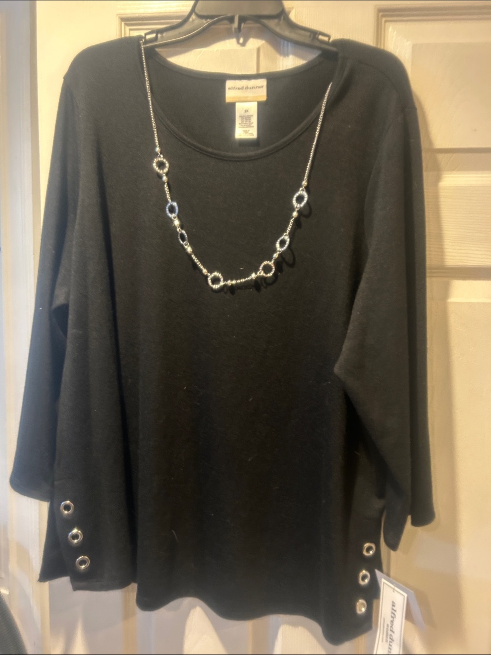 NWT Sz 2x Alfred  Dunner black top